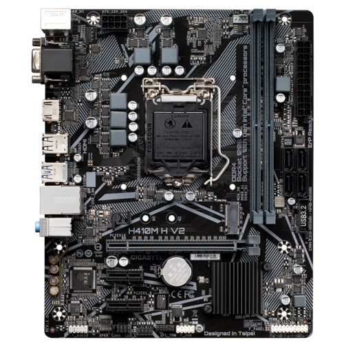 Bekijk afbeelding 3 van Gigabyte 1200 H410M H V2 - M.2/HDMI/VGA/ÂµATX